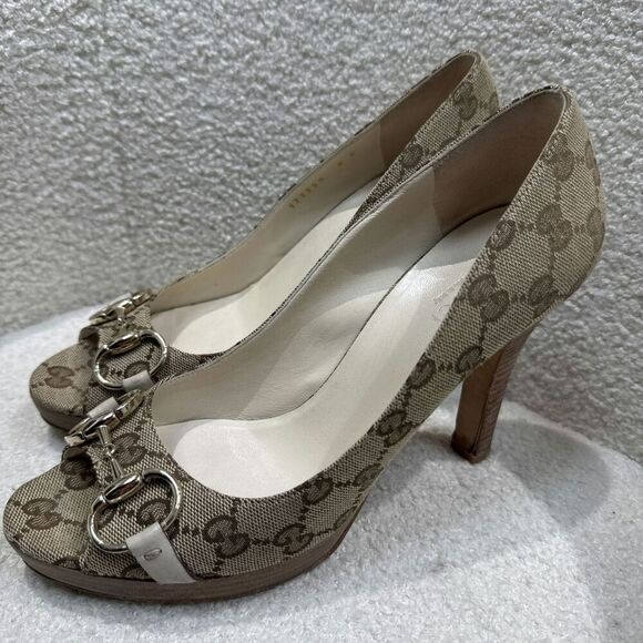Gucci Heels Beige Color Size 38 - Picture 4 of 7